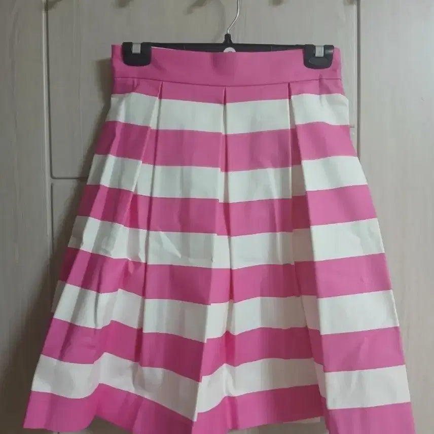 [BUNJANG] Señorita Pink Stripe Cotton Skirt / 새상품 / 세뇨리따 핑크 스트라이프 스커트