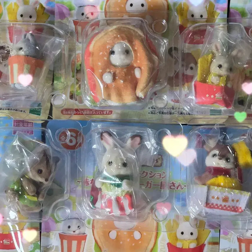 [BUNJANG] Sylvanian Families Baby Hamburger Shop Blind Bag Full Set / 실바니안 아기 햄버거 가게 블라인드백 풀세트