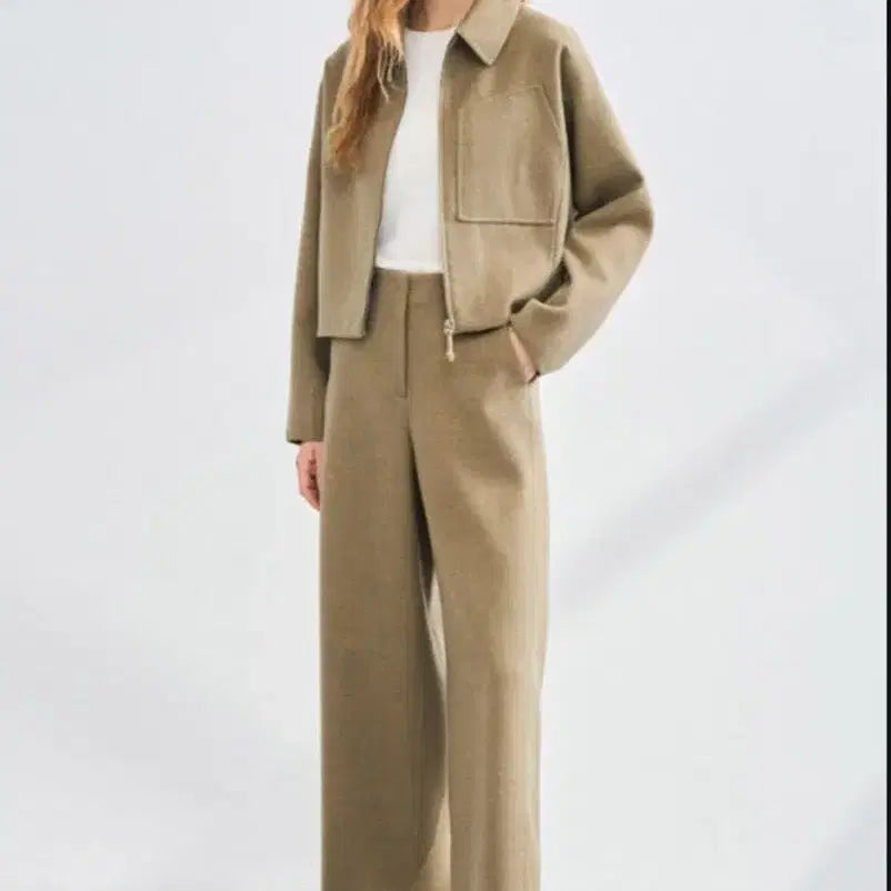[BUNJANG] Latt by Tt Wool Handmade Jacket + Pants Set / 한섬 25fw latt 래트바이티 울 핸드메이드 자켓+팬츠 셋트 55