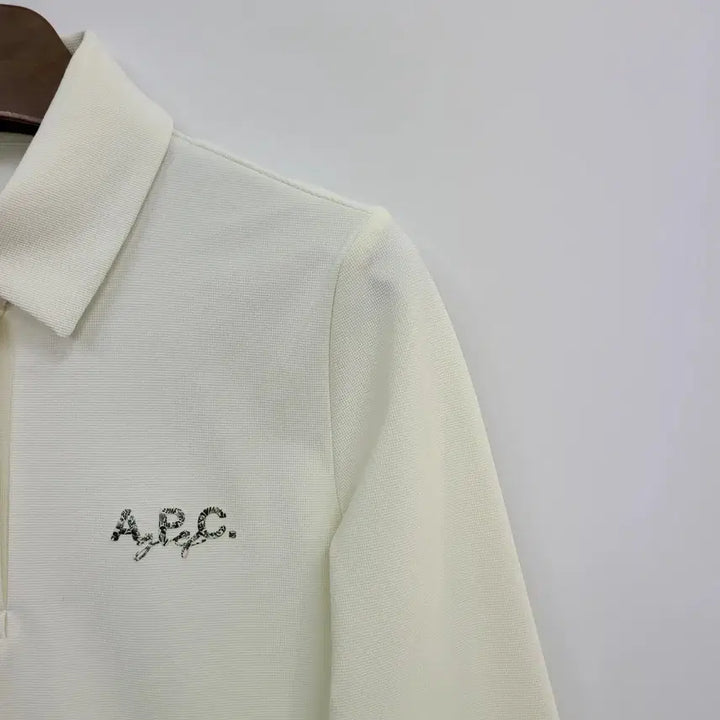 [BUNJANG] A.P.C. Golf Ivory Long Sleeve Polo Shirt Size 85 / A.P.C. 아페쎄 골프 아이보리 골프티/85/앨리스/1221