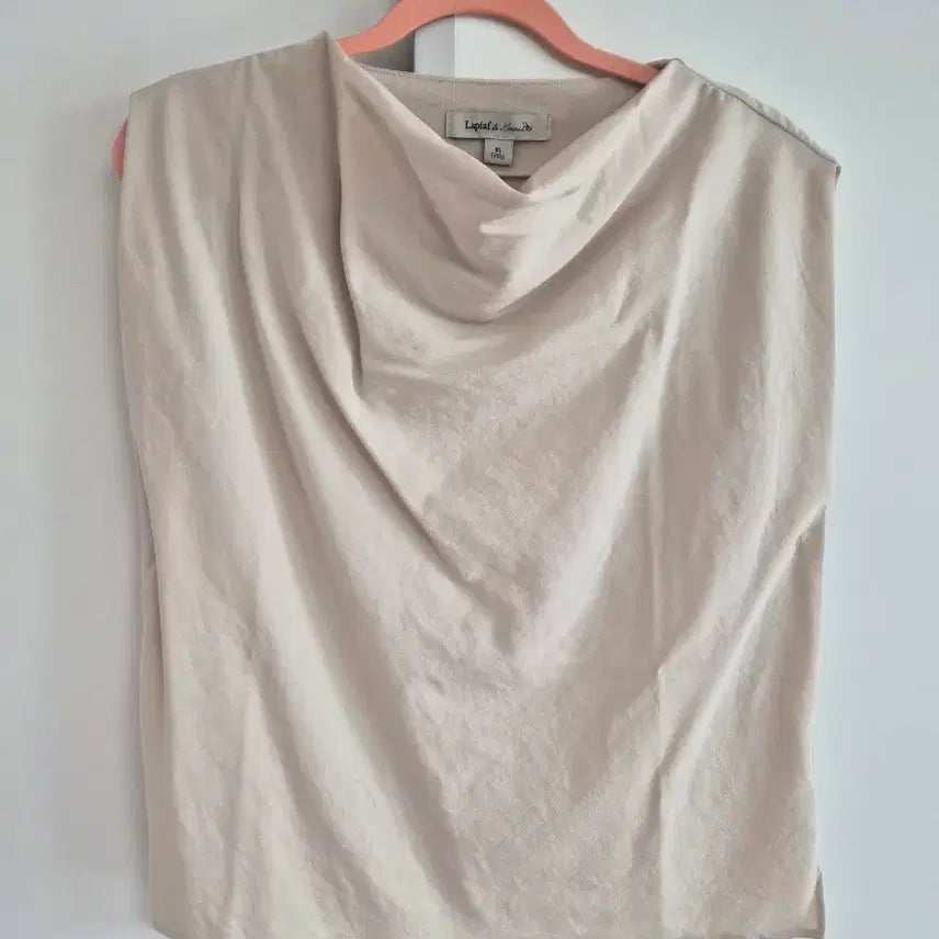 [BUNJANG] Lafiaf Cowl Neck Blouse Beige 55 New / 라삐아프 카울넥 블라우스 55 새옷