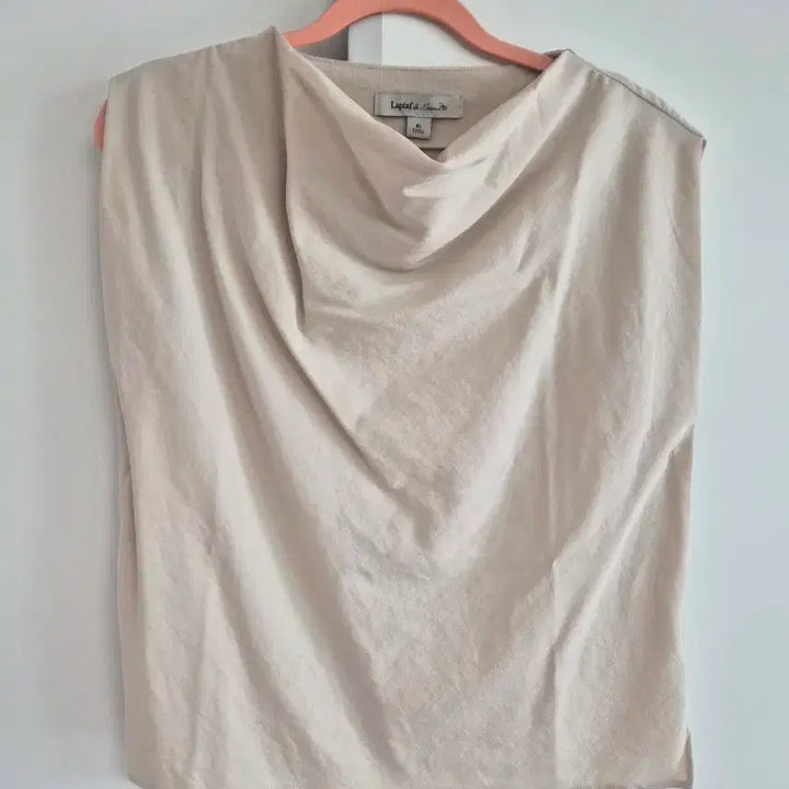 [BUNJANG] Lafiaf Cowl Neck Blouse Beige 55 New / 라삐아프 카울넥 블라우스 55 새옷