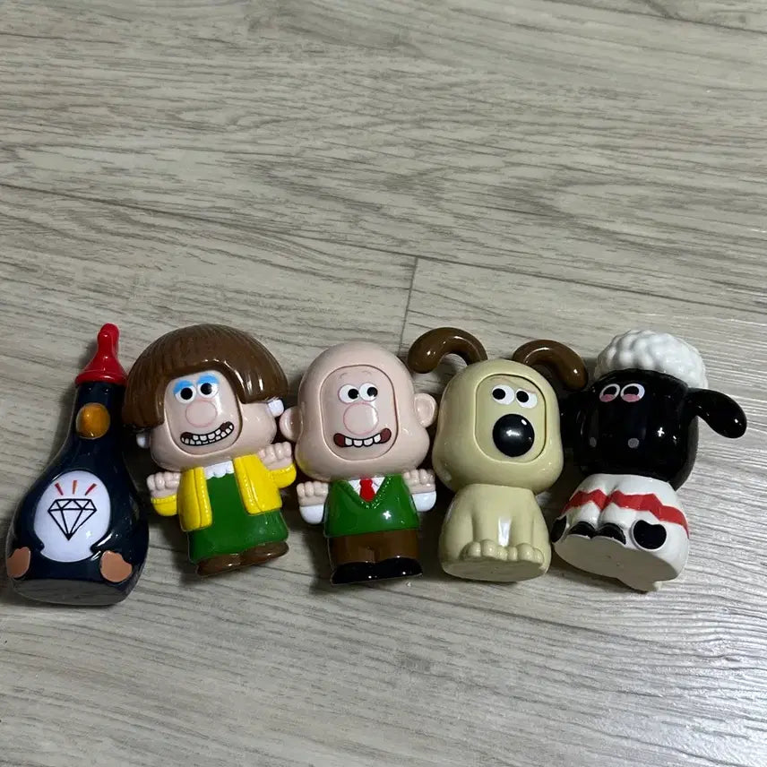 [BUNJANG] Wallace &amp; Gromit Face Change Figure Full Set / 월리스와 그로밋 페이스 체인지 피규어 풀세트