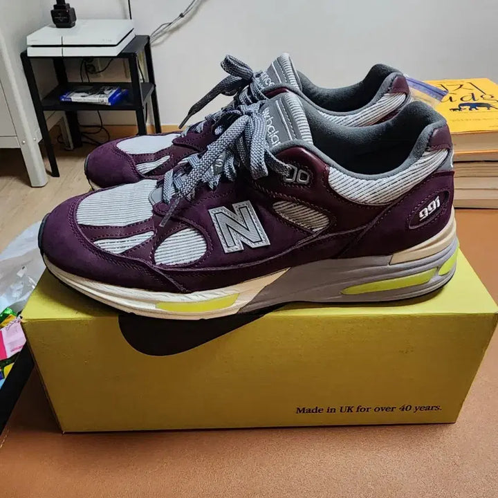 [BUNJANG] New Balance x Patta 991 v2 Pickled Beet Safety Yellow / 뉴발란스 파타 991 v2 피클드 비트 세이프티 옐로우 265