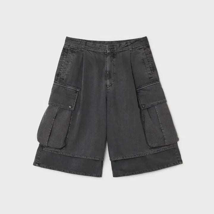 [BUNJANG] Bellié Road Trip Bermuda Pants - Dyed Charcoal (Size 28) / 벨리에 로드 트립 버뮤다 팬츠 - 다이드 차콜 (28사이즈)