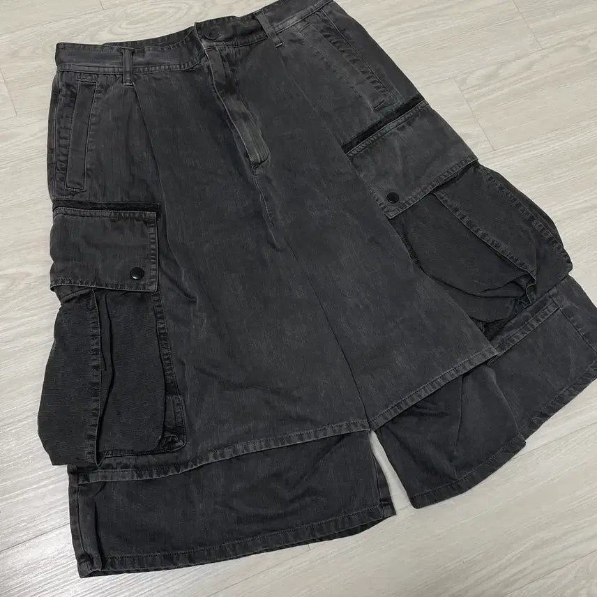 [BUNJANG] Bellié Road Trip Bermuda Pants - Dyed Charcoal (Size 28) / 벨리에 로드 트립 버뮤다 팬츠 - 다이드 차콜 (28사이즈)