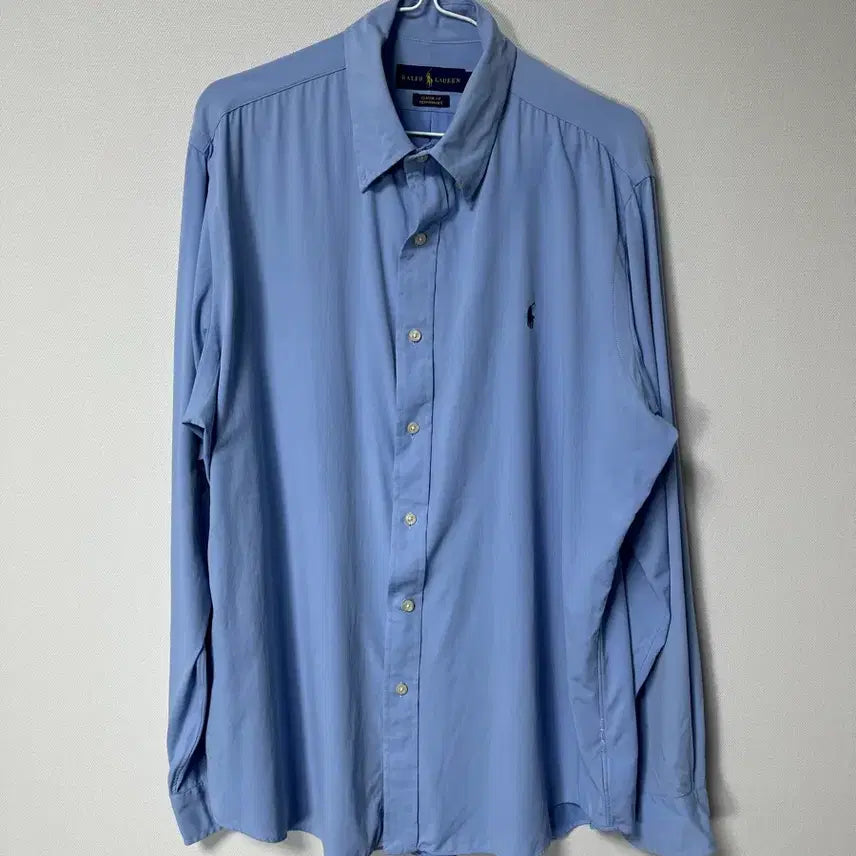 [BUNJANG] Polo Ralph Lauren Classic Fit Performance Blue Shirt L / 폴로랄프로렌 클래싯핏 퍼포먼스 블루 셔츠 L