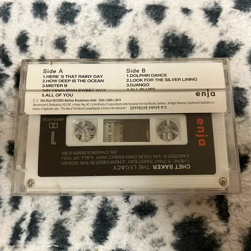 [BUNJANG] Chet Baker Jazz Cassette Tape / 쳇 베이커 Chet Baker 재즈 카세트테이프