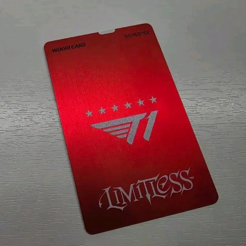 [BUNJANG] T1 Woori Bank Check Card Collection Edition - Red / T1 티원 우리은행 체크카드 소장용 레드