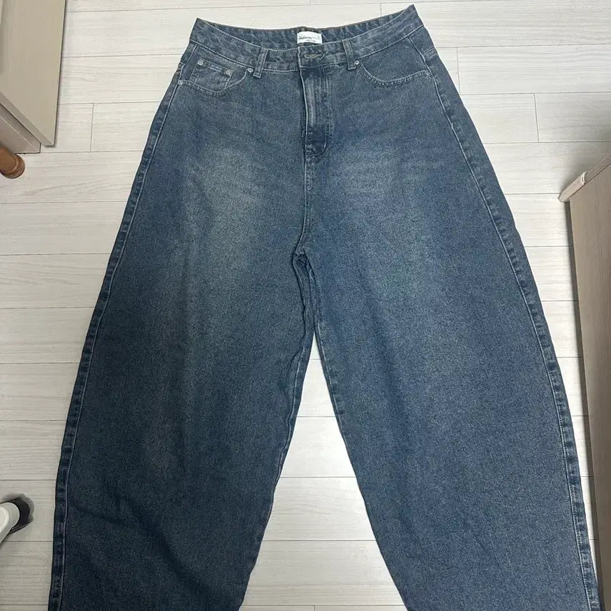[BUNJANG] Wide Denim Pants / 와이드 데님 팬츠 청바지
