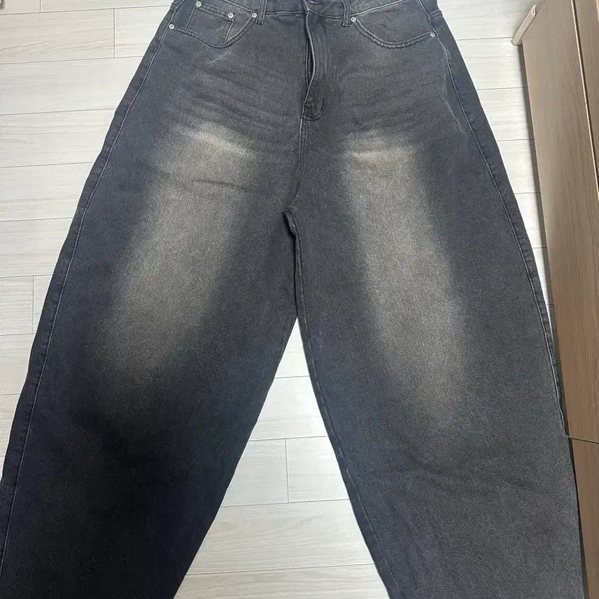 [BUNJANG] Wide Denim Pants / 와이드 데님 팬츠 청바지