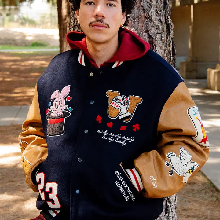 [BUNJANG] Wecanders Magic Stadium Varsity Jacket Navy L / (L)위캔더스 매직 스타디움 바시티 자켓 네이비