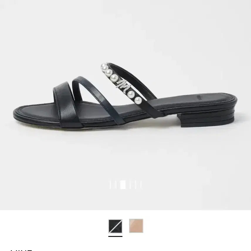 [BUNJANG] MINE Pearl Strap Slide Sandals (230) / 한섬 마인 MINE 펄 스트랩 슬라이드 샌들 230
