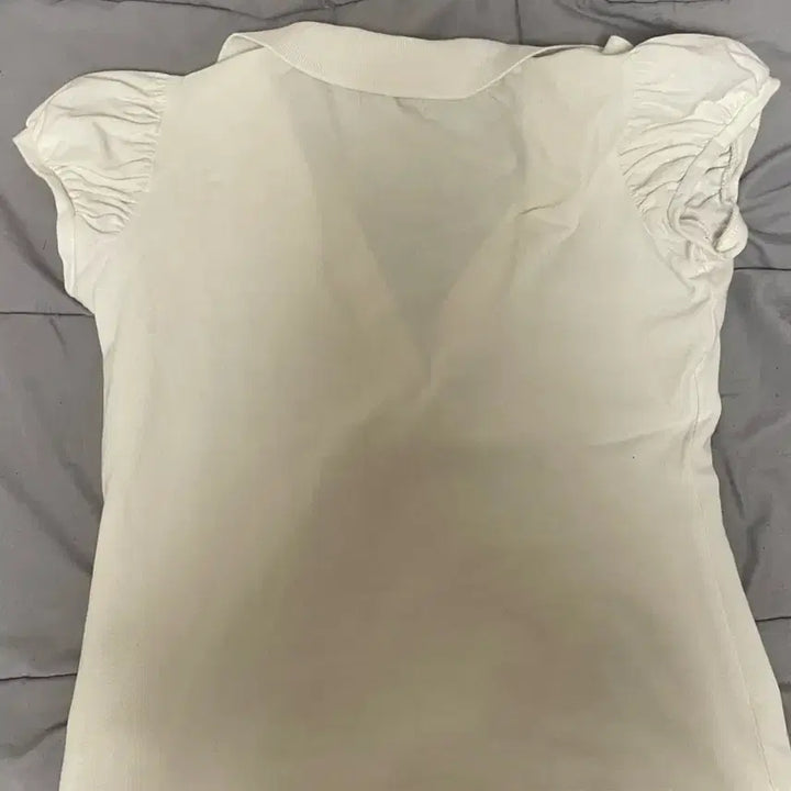 [BUNJANG] Burberry White Short Sleeve Polo T-shirt (Size S) / 버버리 화이트 반팔 폴로티셔츠 s