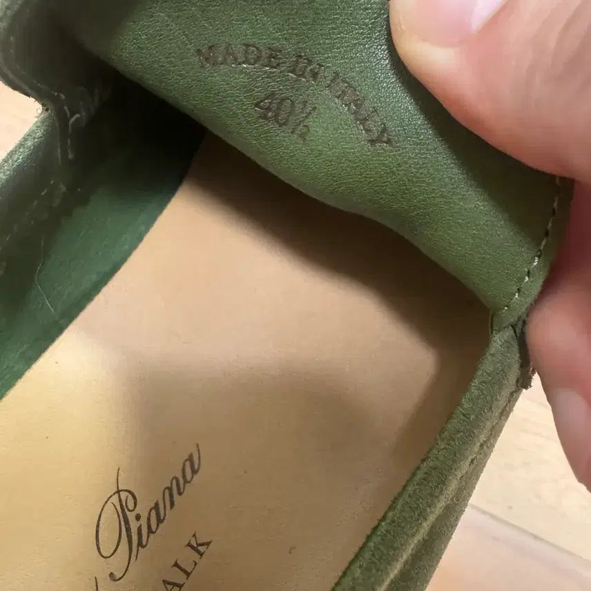 [BUNJANG] Loro Piana Summer Walk Suede Loafers 40.5 Green / 로로피아나 썸머워크 40 1/2 그린