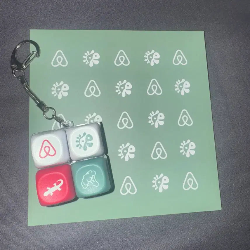 [BUNJANG] Cortis Airbnb Squarepic Keycap Keyring / 코르티스 에어비앤비 팝업 한정판 포토카드 키링 일괄 양도