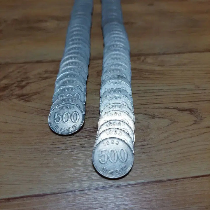 [BUNJANG] 1988-1989 500 Won Coin Collection (46 Coins) / 1988/1989년 500원 동전 모음