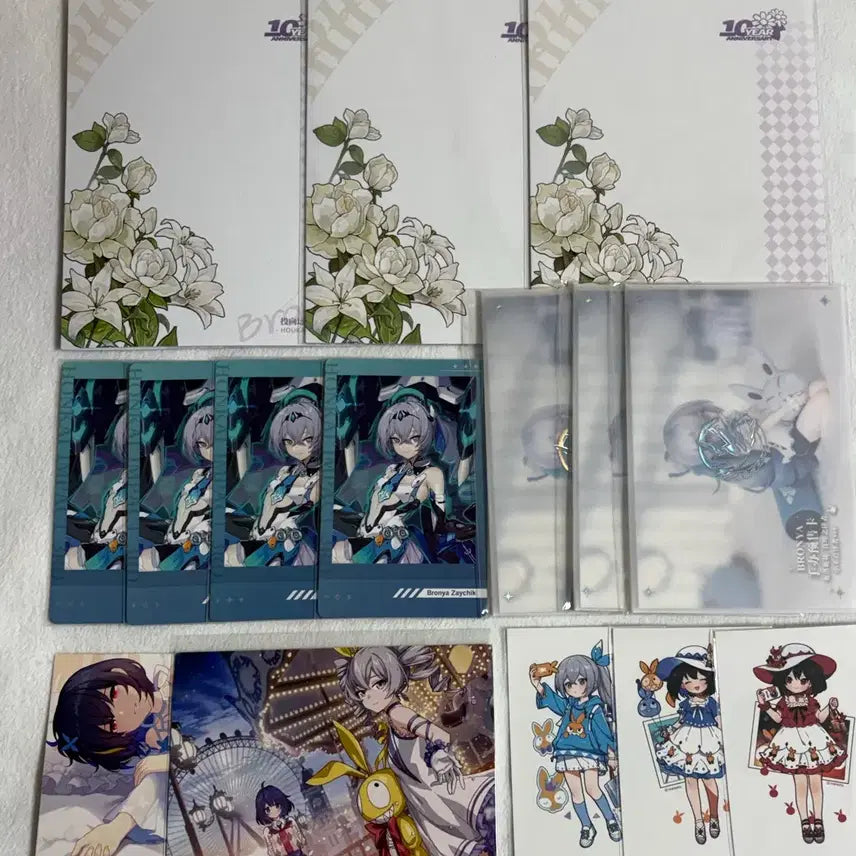 [BUNJANG] Honkai Impact 3rd Bronya &amp; Seele Paper Goods Set / 붕괴3rd 브로냐 제레 지류 굿즈 세트