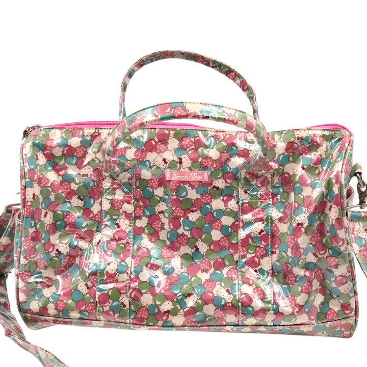 [BUNJANG] Samantha Vega x Hello Kitty Strawberry &amp; Apple PVC Large Boston Bag / 10s 키티 사만사베가 pvc 딸기 3way 대형 보스턴백