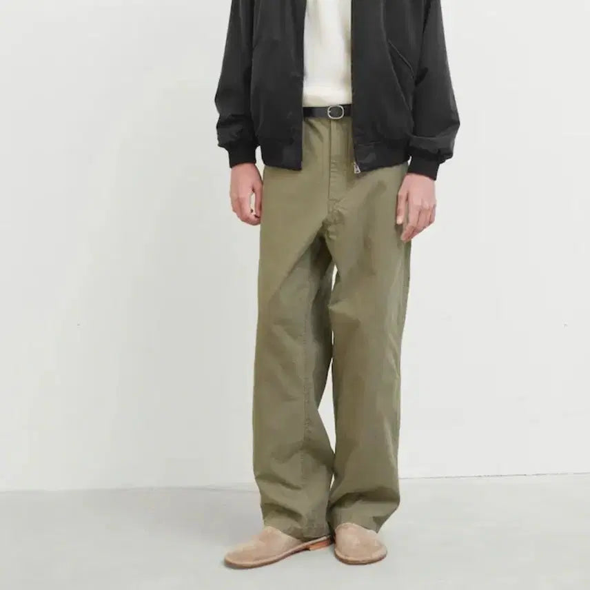 [BUNJANG] Brown Yak French Work Pants Olive Grey / [5]브라운야드 프렌치 워크 팬츠 올리브 그레이