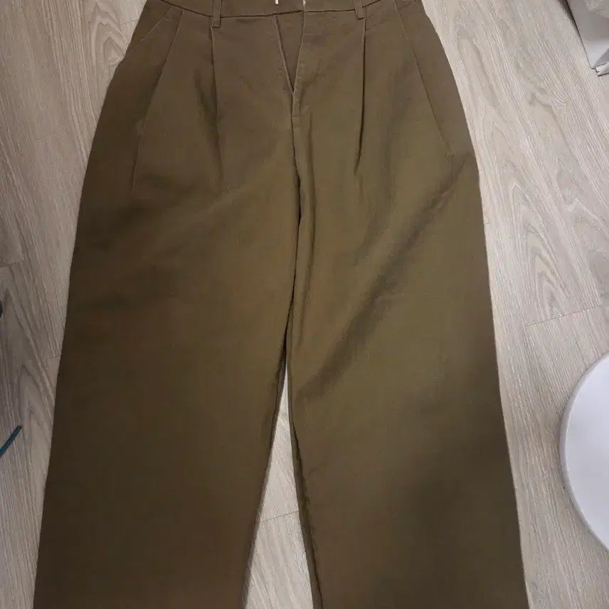 [BUNJANG] System Homme Authentic Beige Wide Slacks (Size 32-34) / 시스템옴므 정품 와이드 베이지 32-34사이즈