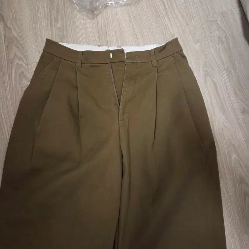 [BUNJANG] System Homme Authentic Beige Wide Slacks (Size 32-34) / 시스템옴므 정품 와이드 베이지 32-34사이즈
