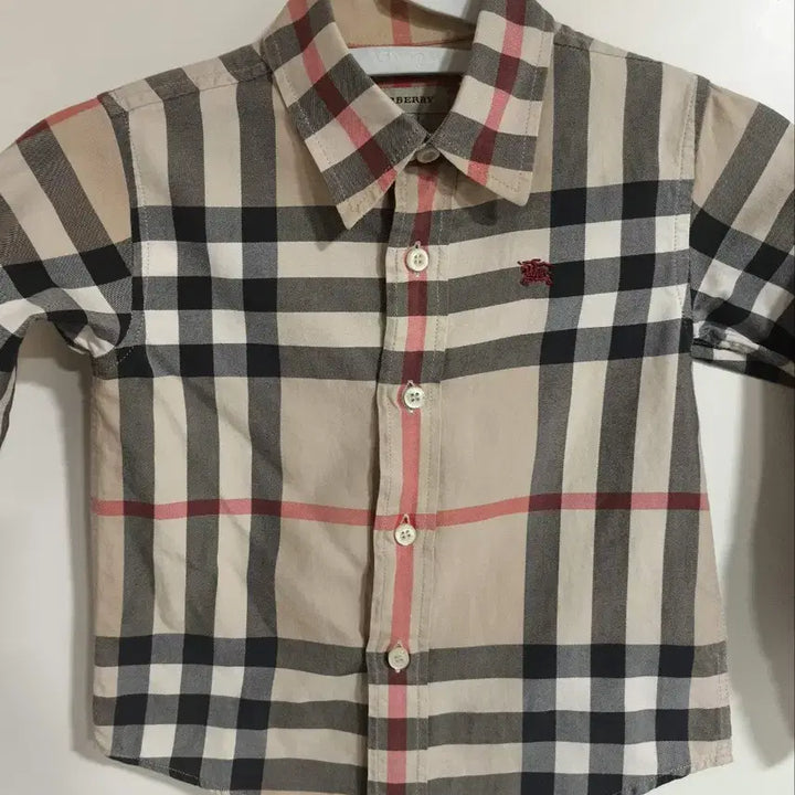 [BUNJANG] Burberry Kids Nova Check Long Sleeve Shirt / 2Y 92cm 버버리 키즈 노바체크 긴팔 셔츠 남방