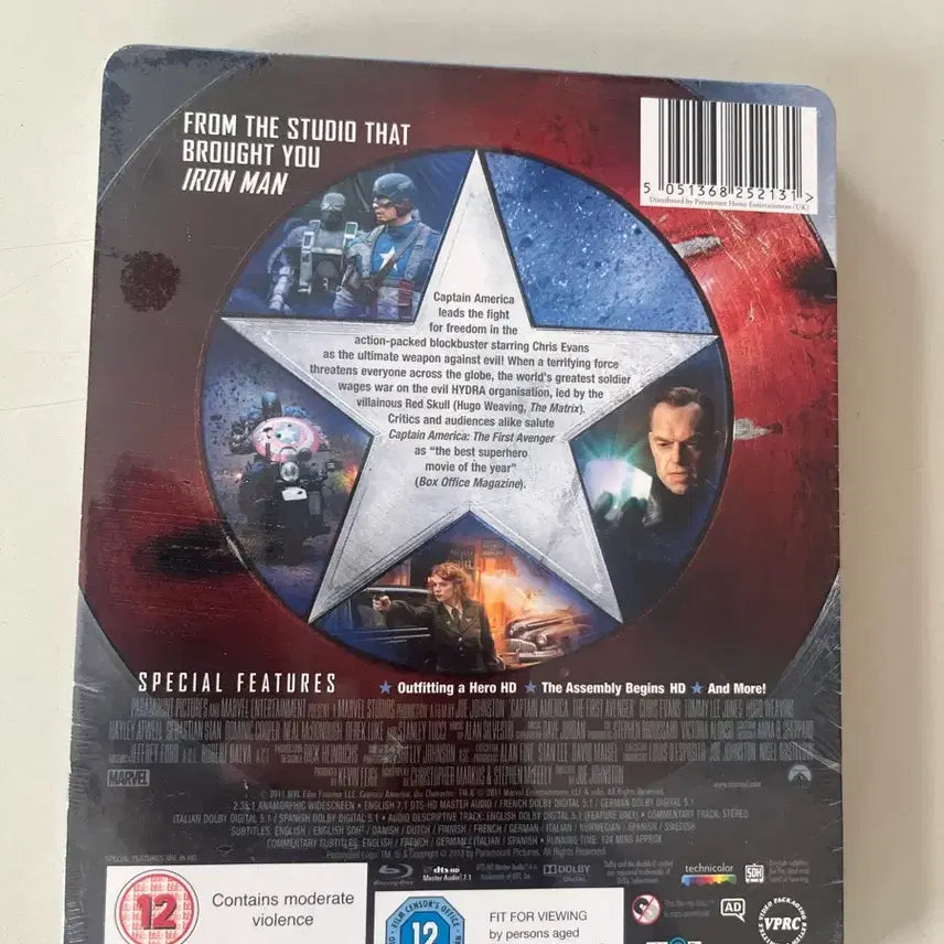 [BUNJANG] Captain America: The First Avenger Blu-ray Steelbook (Sealed) / (미개봉)캡틴 아메리카 퍼스트 어벤져 블루레이 스틸북