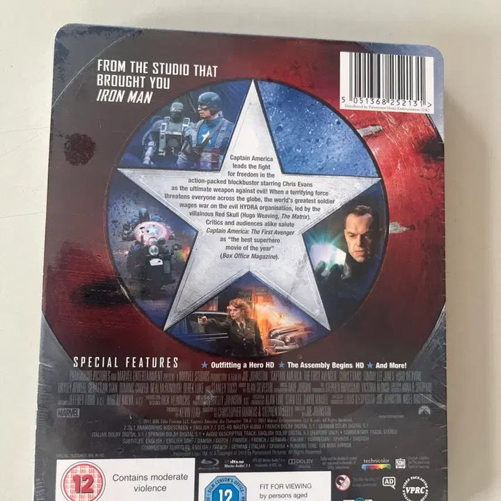 [BUNJANG] Captain America: The First Avenger Blu-ray Steelbook (Sealed) / (미개봉)캡틴 아메리카 퍼스트 어벤져 블루레이 스틸북