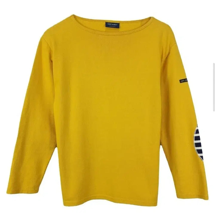 [BUNJANG] Saint James Meridien Elbow Patch T-Shirt / 세인트제임스 티셔츠