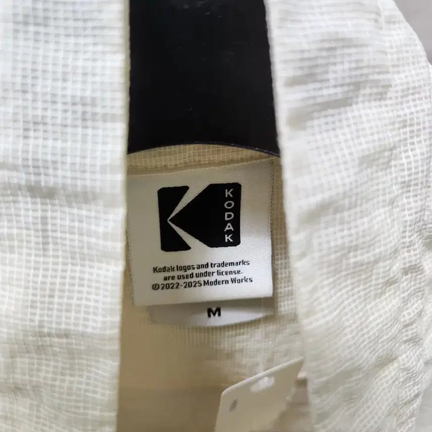 [BUNJANG] Kodak See-Through Shirt-Style Windbreaker Ivory M Oversized Fit / 코닥 시스루 셔츠형 바람막이 아이보리 ( 오버핏)M