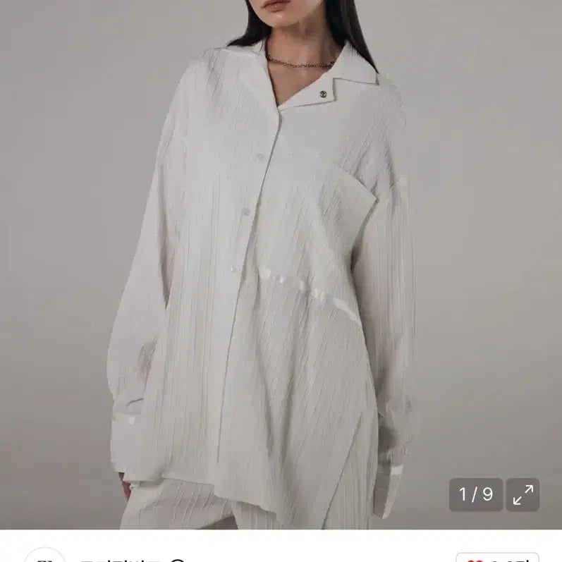 [BUNJANG] Trimingbird Easy Wear Shirt White / 트리밍버드 이지웨어셔츠 화이트