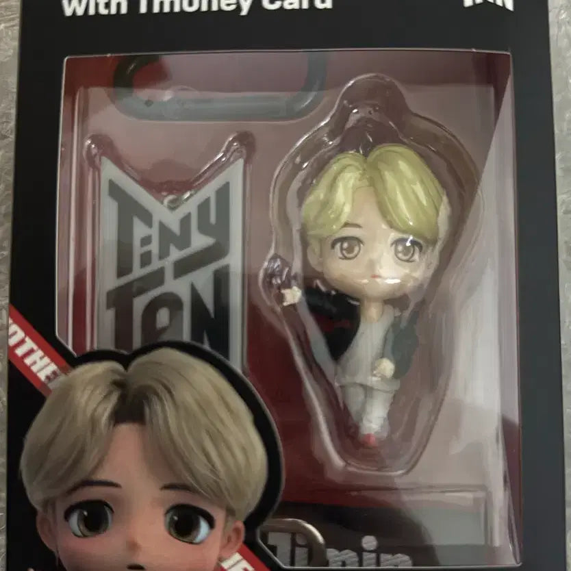 [BUNJANG] TinyTAN Jimin Figure Keyring with T-Money Card (Sealed) / 미개봉)TinyTAN 타이니탄 피규어 키링 BTS 지민 T머니카드