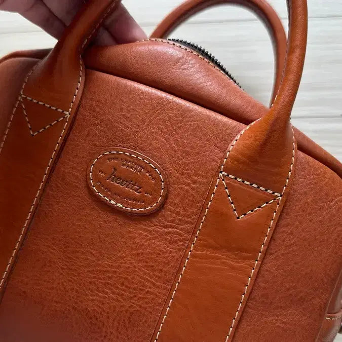 [BUNJANG] Heitz Vegetable Leather Tote Shoulder Bag / 헤비츠 배지터블가죽 토트 숄더백