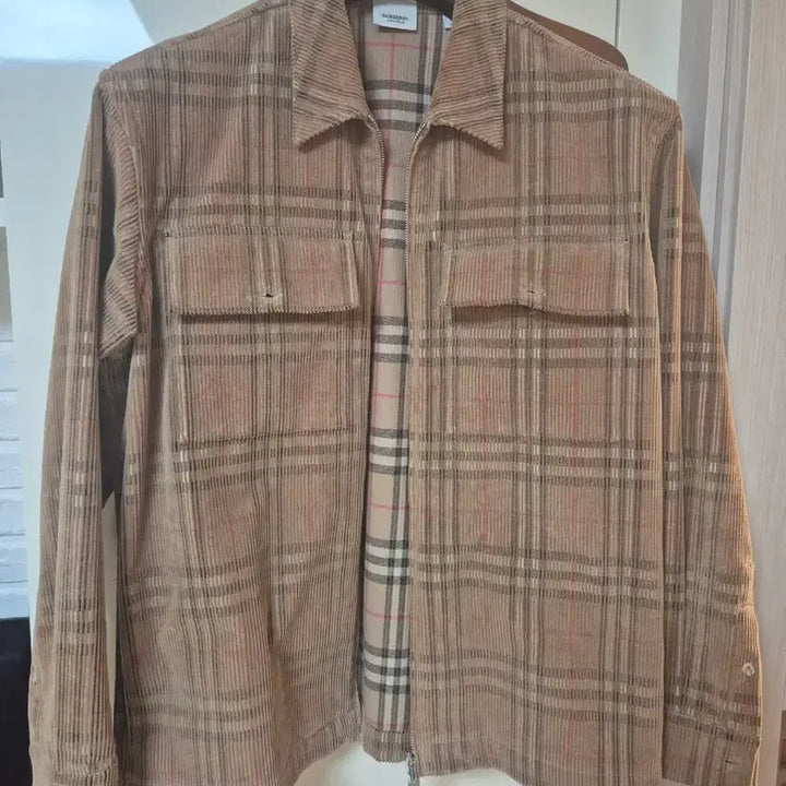 [BUNJANG] Burberry Check Corduroy Jacket / (정품) 버버리 체크 코듀로이 자켓  거의새상품