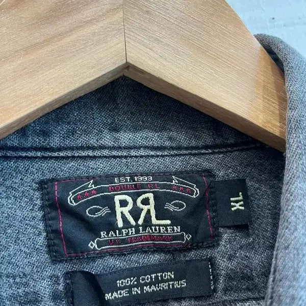 [BUNJANG] 90s RRL Double RL Denim Shirt XL / 90s RRL 더블알엘 데님 셔츠 XL