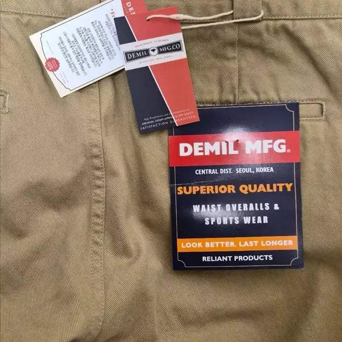 [BUNJANG] DEMEL LOT.032 Chino Trousers Khaki Size 36 / 데밀 LOT.032 치노 트라우저 카키 36사이즈 팝니다