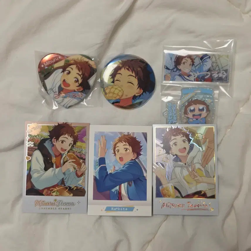 [BUNJANG] Ensemble Stars Mitsuru Bundle Set Can Badges / 앙스타 미츠루 굿즈 일괄 부쿠부 캔뱃지