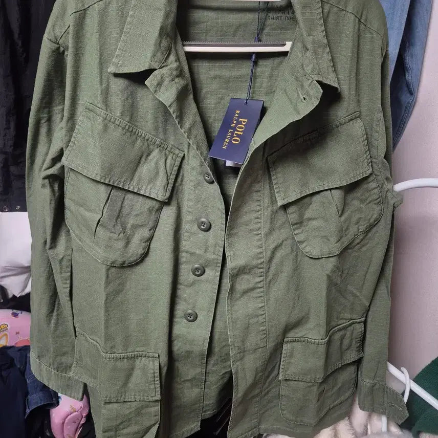 [BUNJANG] Polo Ralph Lauren Khaki Fatigue Jacket M98 / 폴로 랄프로렌 카키 퍼티그 자켓 M98