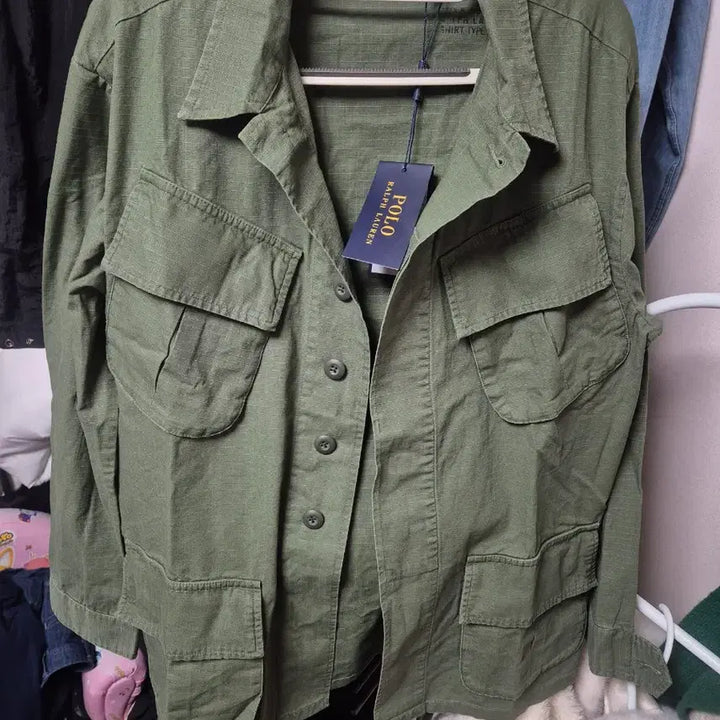 [BUNJANG] Polo Ralph Lauren Khaki Fatigue Jacket M98 / 폴로 랄프로렌 카키 퍼티그 자켓 M98