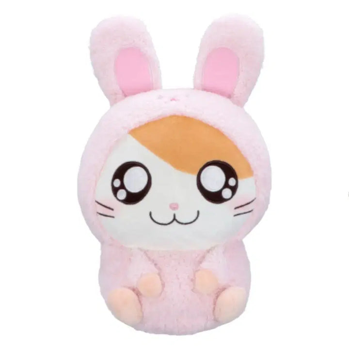 [BUNJANG] Furry Banga Banga Hamtaro Rabbit Plush Toy A Pink / 후류 방가방가햄토리 토끼 인형 A 핑크