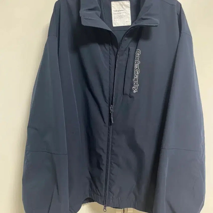 [BUNJANG] Code Graphy Windbreaker Jacket / 바람막이 자켓 코드그라피
