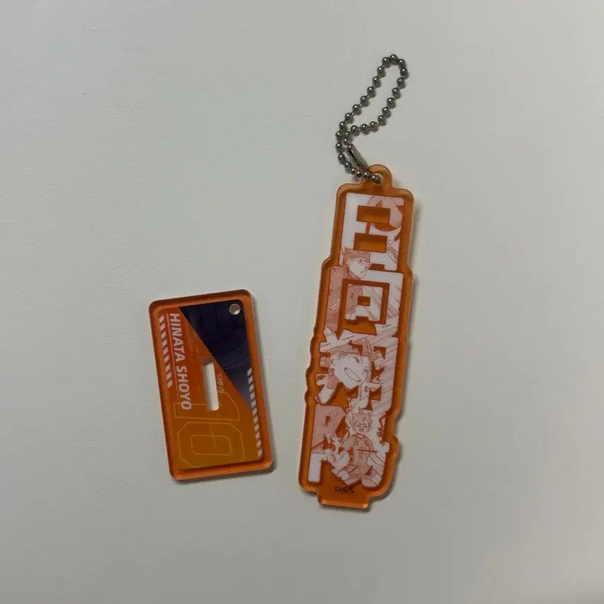[BUNJANG] Haikyuu!! Fanpark 2-Way Name Board Shoyo Hinata Acrylic Stand Keychain / 하이큐 팬파크 2way 네임보드 히나타 쇼요 아크릴 스탠드 키체인