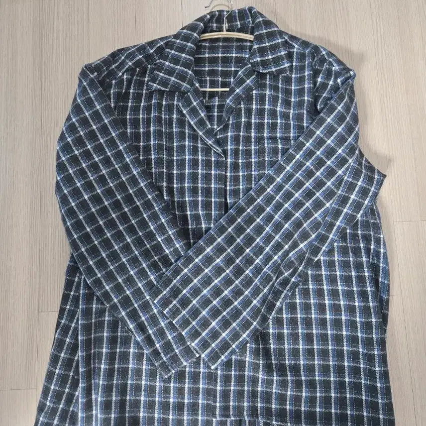 [BUNJANG] OS Hono Report Blue Tile Pajama Shirt / [os] hono report 파자마 셔츠 블루 타일