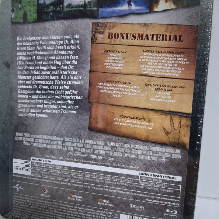 [BUNJANG] Jurassic Park Blu-ray Steelbook Limited Edition (Sealed) / (미개봉)쥬라기 공원 블루레이 스틸북 한정판