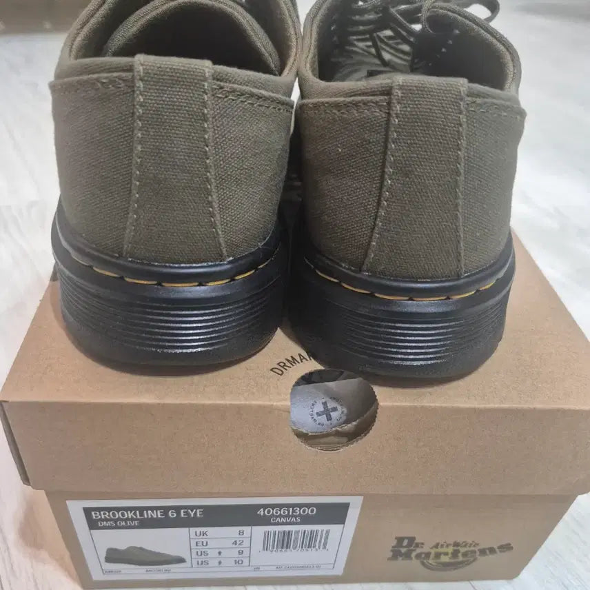 [BUNJANG] Dr. Martens Brooklee Olive Leather Boots Size 270 / 닥터마틴 브루클라인 올리브 270