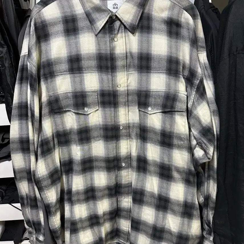 [BUNJANG] Polilou Western Checkered Shirt Ecru / [4] 폴리테루 웨스턴 체크셔츠 에크루