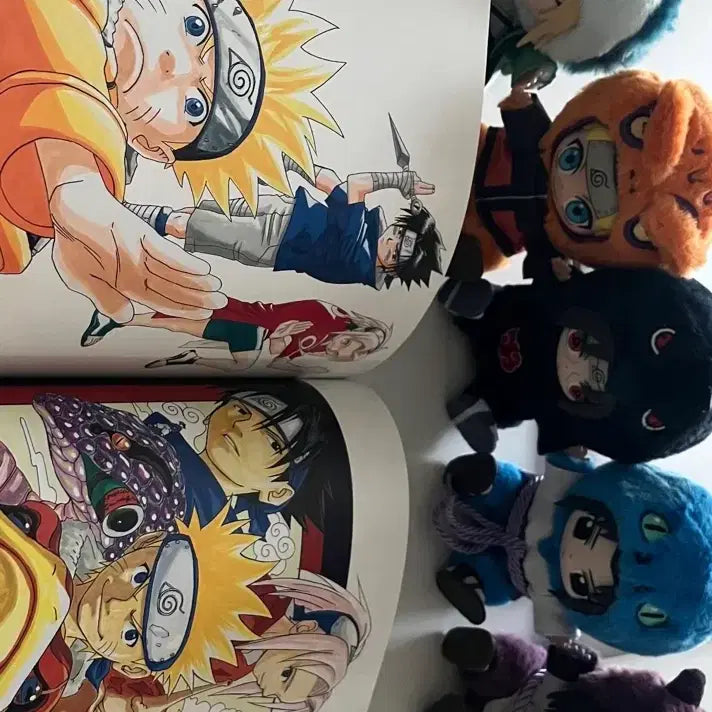 [BUNJANG] EAKI Naruto Shippuden Plush Keychain Nabubu 6 Types Set / EAKI 나루토 질풍전 봉제인형 키링 나부부 6종 세트