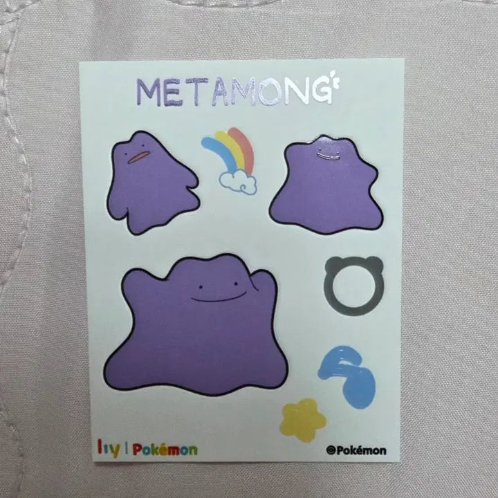 [BUNJANG] Pokémon Metamon Sticker (Rare, Discontinued, Yakult Edition, Limited Edition) / 희귀)단종)야쿠르트 에디션)정품)한정판) 포켓몬스터 메타몽 스티커