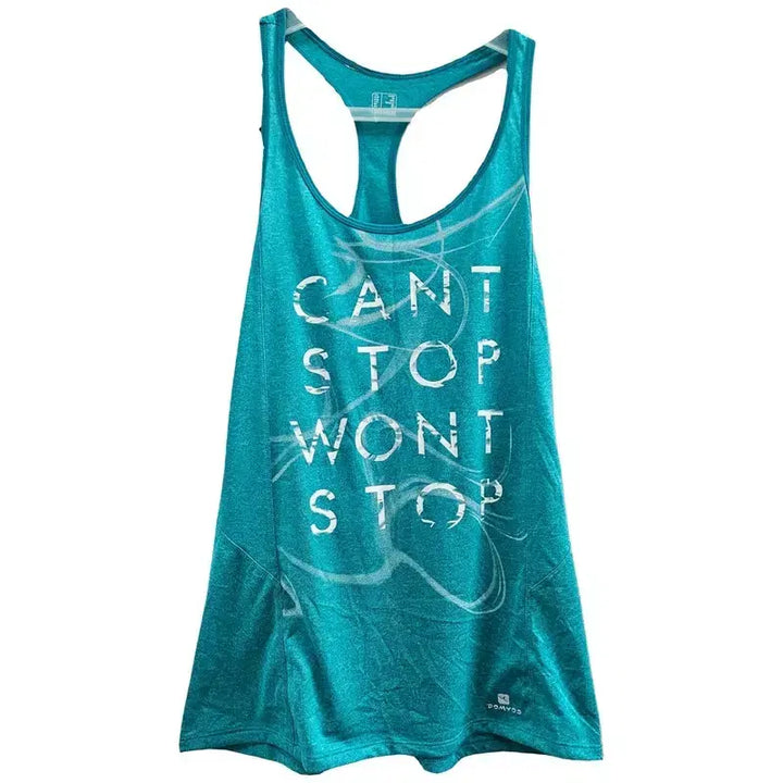 [BUNJANG] European Import Sleeveless T-Shirt Blue Size 55 / 유럽수입 민소매 티 여 55 J4222